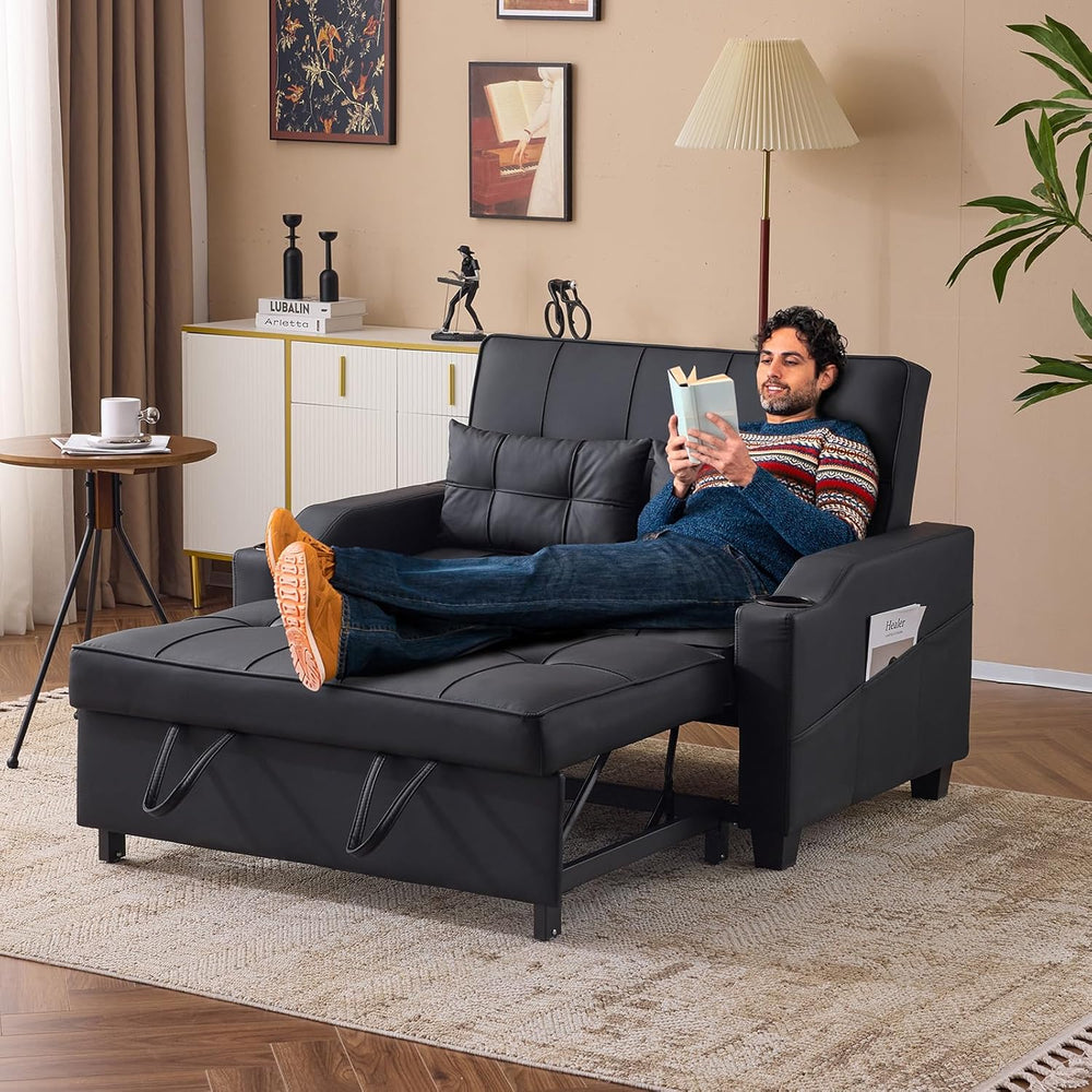 VINGLI Convertible Loveseat Sleeper Sofa Bed, Pullout Couch for Living Room |...