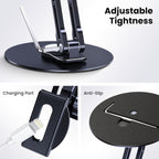 Tablet Stand Holder for iPad, Adjustable with 360 Rotating Base for Desk, Aluminum Swivel Tablet Stand Compatible with iPad Air, Mini, 10.2,9.7, Pro 11/13 and More