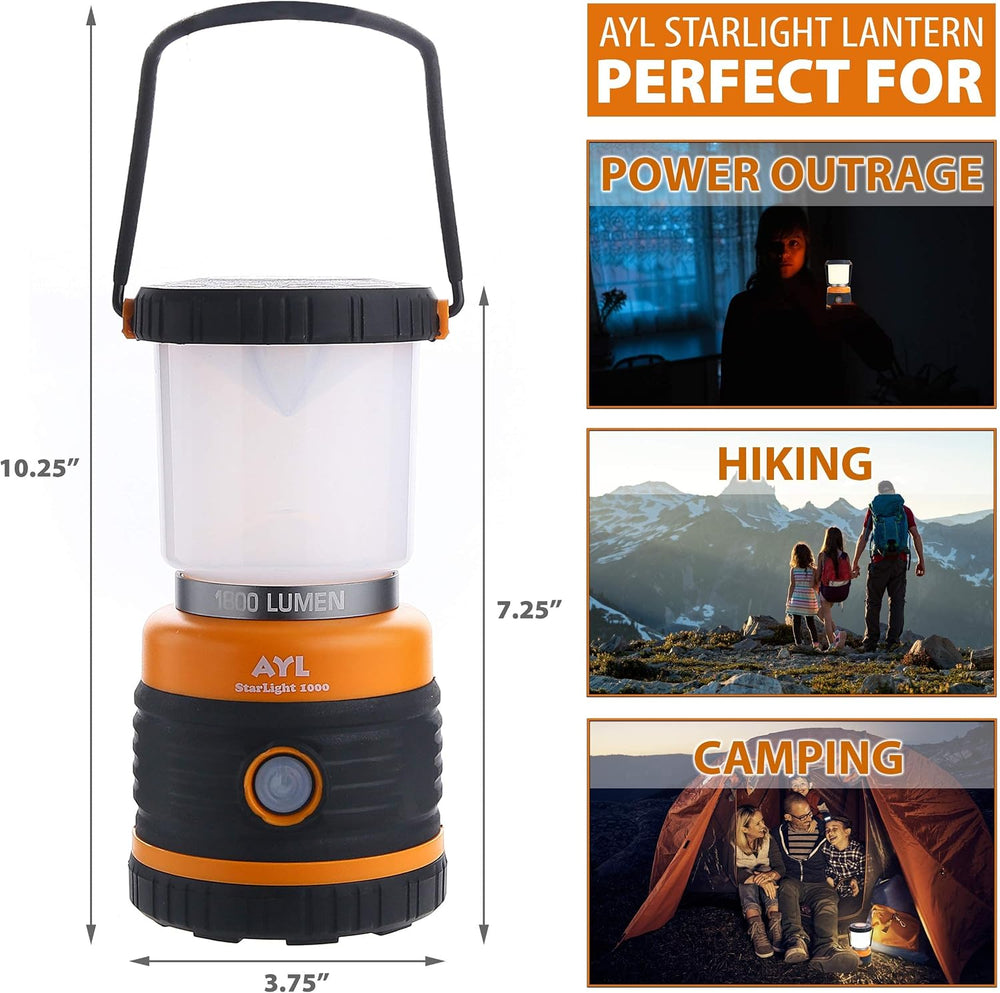LED Camping Lantern Rechargeable, 1800LM, 4 Light Modes, 4400mAh Power Bank, ...