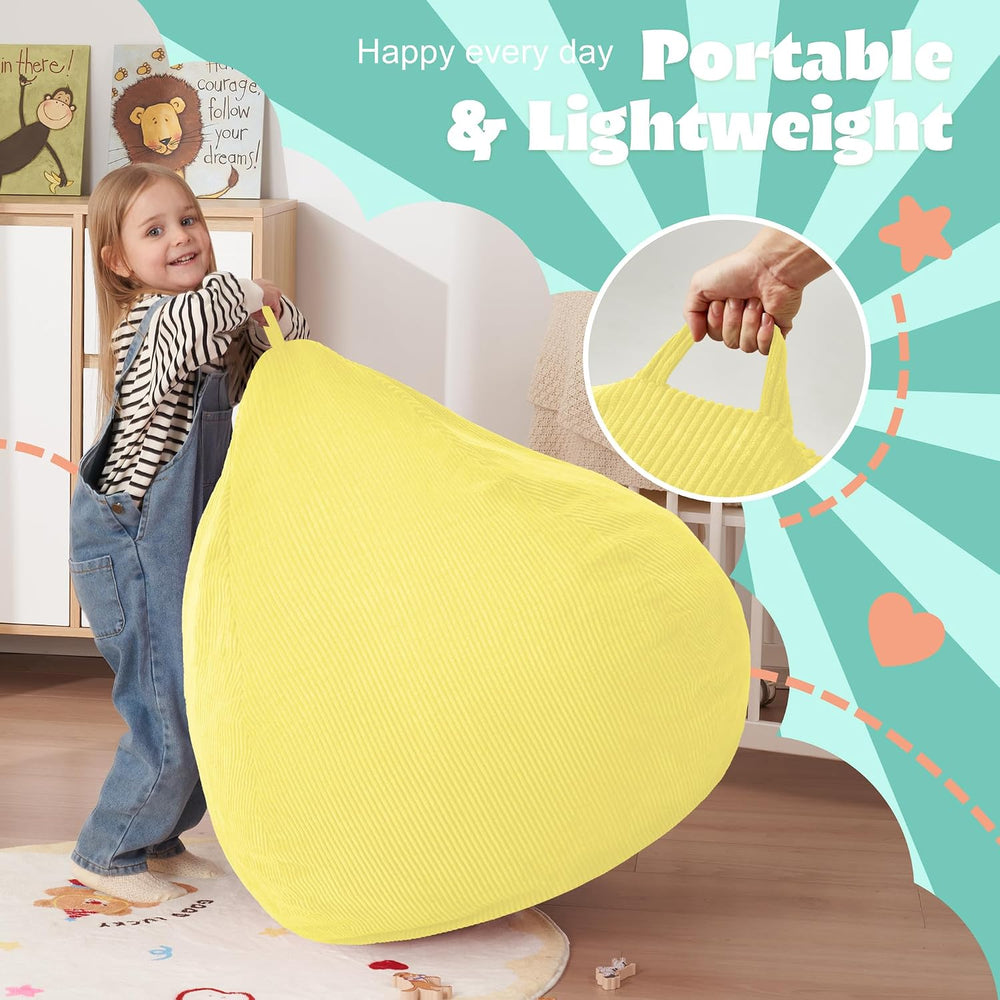 HABUTWAY 2FT Bean Bag Chair,Giant Bean Bag Chairs for Teens Adults,Big Bean B...