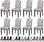 Chair Covers, Stretch Kitchen Chair Covers/Dining Chair Covers for Dining Room 8 Pack, Removable Washable Dining Chair Slipcovers for Home, Hotel, Banquet