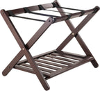 Winsome Reese Luggage Rack with Storage Shelf, for Guest Room, No Assembly, Cappuccino