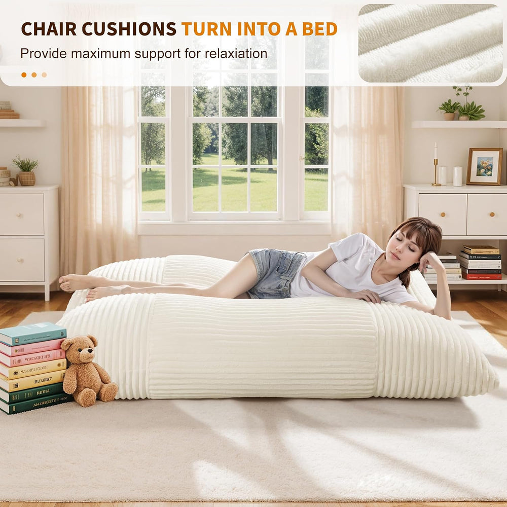 Cloud-Like Oversized Accent Chair Comfy Reading Chair for Adults, Extra-deep ...