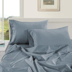 LANE LINEN Pillow Case Covers King Set of 2 100% Egyptian Cotton Sateen Soft Cool & Smooth 1000 Thread Count Cases - French Blue