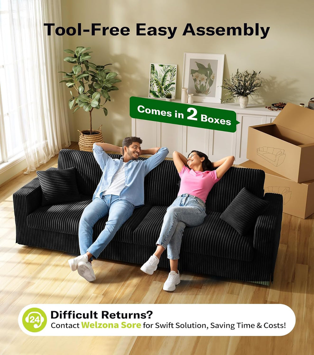 Welzona 101" Sofas for Living Room, Oversized Couch,Couches for Living R...