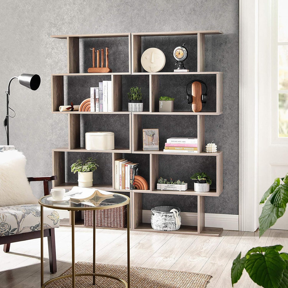 VASAGLE 5-Tier Bookcase, Open Storage, 27.6 x 9.4 x 62.6 Inches