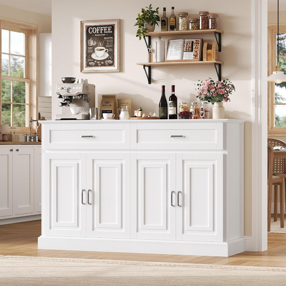 FACBOTALL Sideboard Buffet Cabinet with Storage, 55.1" Large Kitchen Sto...