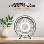 TR-LIFE Plate Stands for Display, 6.5 inch, 2 Pack, Metal Picture Holder Easel Stand for 6–12 in Plates, Frames and Books, up to 1.5 in Thick