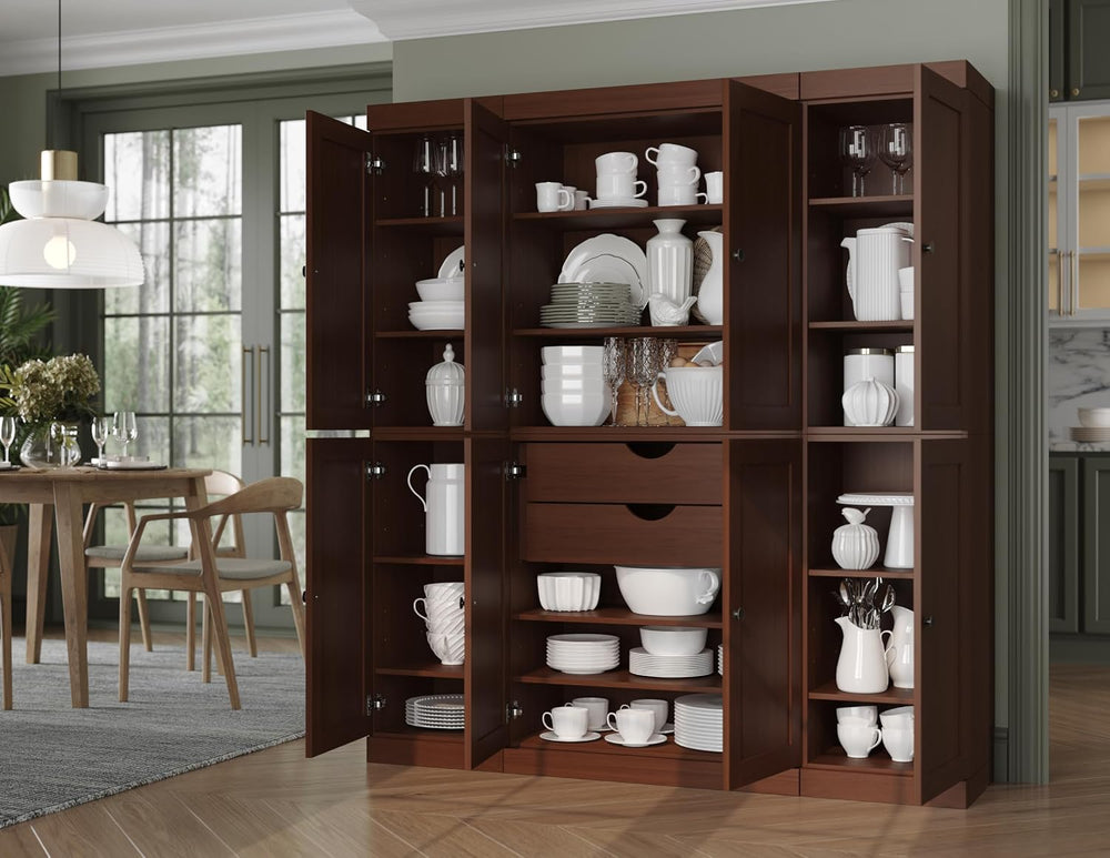 Palace Imports Solid Wood Storage Cabinet – 71.5" H x 65" W - Tall ...