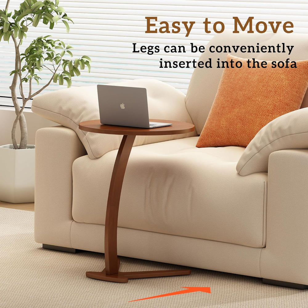Couch Tables that Slide Under: 15 '' Modern C Shaped End Table Nights...