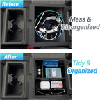 Center Console Organizer Compatible with 2025-2026 Toyota 4Runner (6th Gen) Interior Accessories, Armrest Storage Box Glove Organizer Tray Insert with Coin and Sunglasses Holder