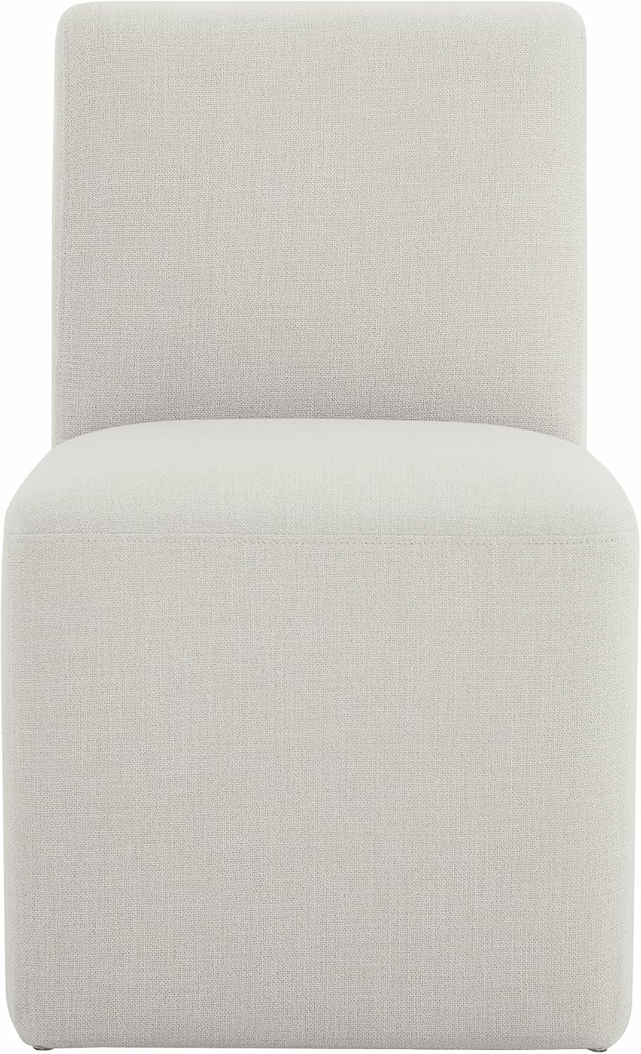 CHITA Dining Chairs with Casters Set of 4, Fully Assembled, Linen | FSC Certi...