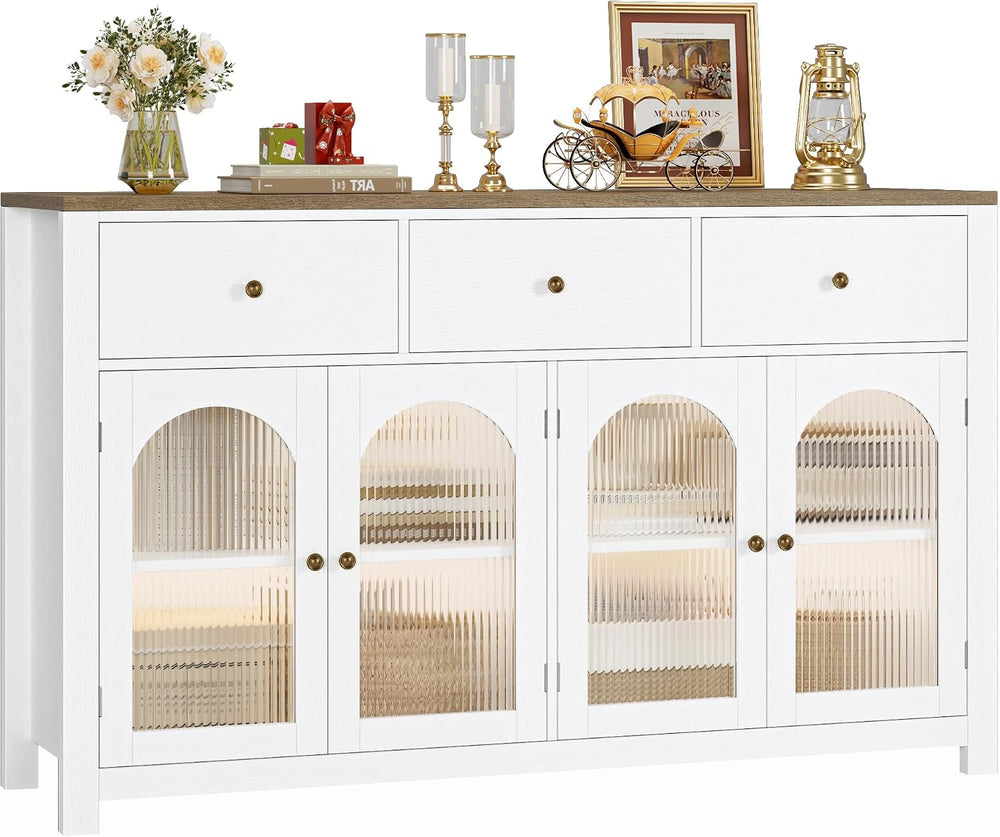 FINETONES Buffet Cabinet with Storage, Kitchen Storage Cabinet for Home