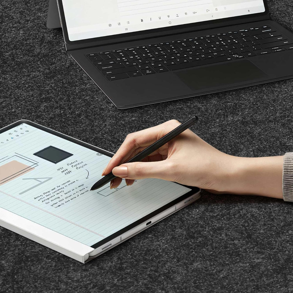 DAWNTREES Large Felt Desk Mat,39.4''x19.69'' Full Keyboard an...