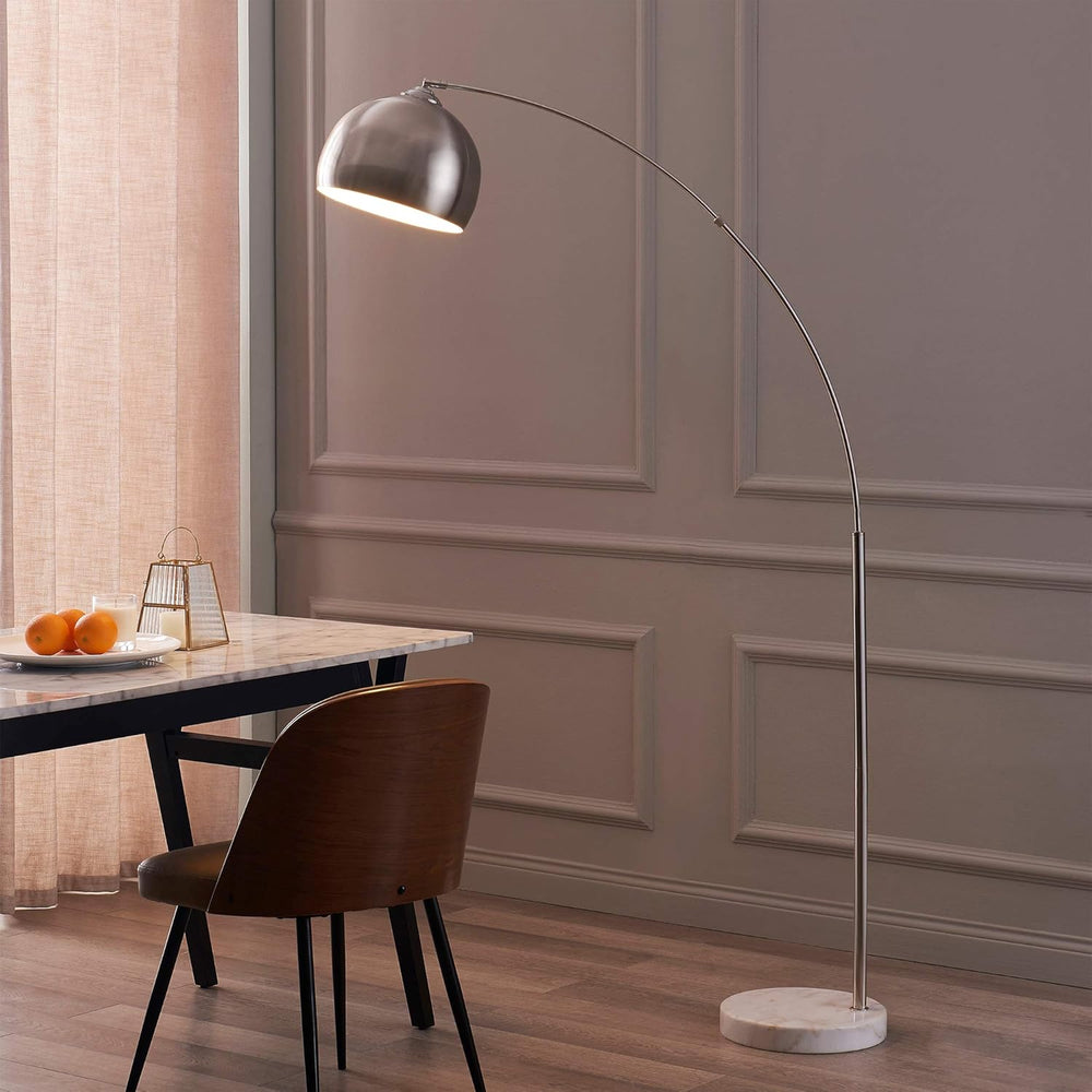 Teamson Home Arquer 68.1" Arc Floor Lamp for Living Rooms, Home Offices,...