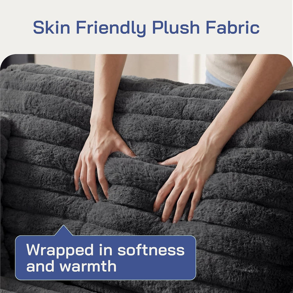 78.7" Corduroy Love Seat Sofa, Cloud Deep Seat Couch with Legs 2 Pillows...