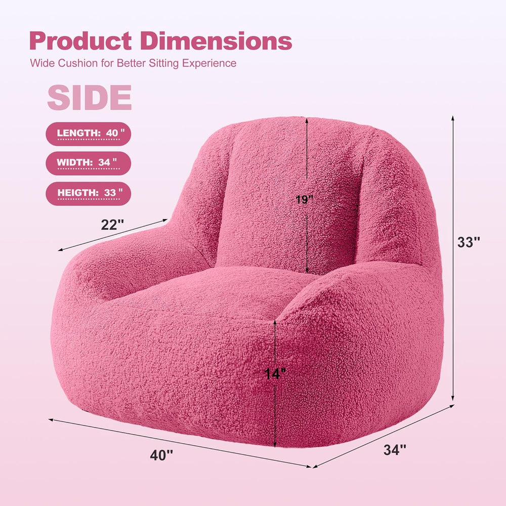 Homguava Bean Bag Chairs for Adults,Giant Beanbag Couch Adult Bean Bag Chair ...