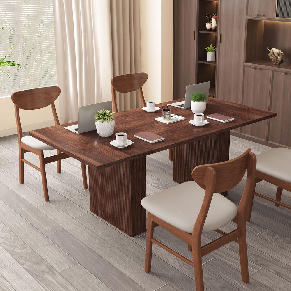 weselon 78 Inch Dining Table for 6 8 10, Modern Farmhouse Rectangular Kitchen...