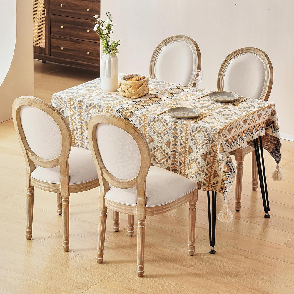 Furnimart French Country Vintage Dining Chairs Set of 8 Farmhouse Dining Chai...