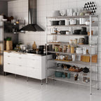 18" Deep x 54" Wide x 74" Height Wire Shelving Kit | 8-Tier | NSF Commercial Storage Rack Unit
