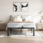 7 Inch Twin Size Bed Frame, 3500Lbs Heavy Duty Metal Platform with Round Corner Legs Mattress Slide Stopper, Steel Slat Support No Box Spring Needed, Noise Free, Non-Slip, Easy Assembly