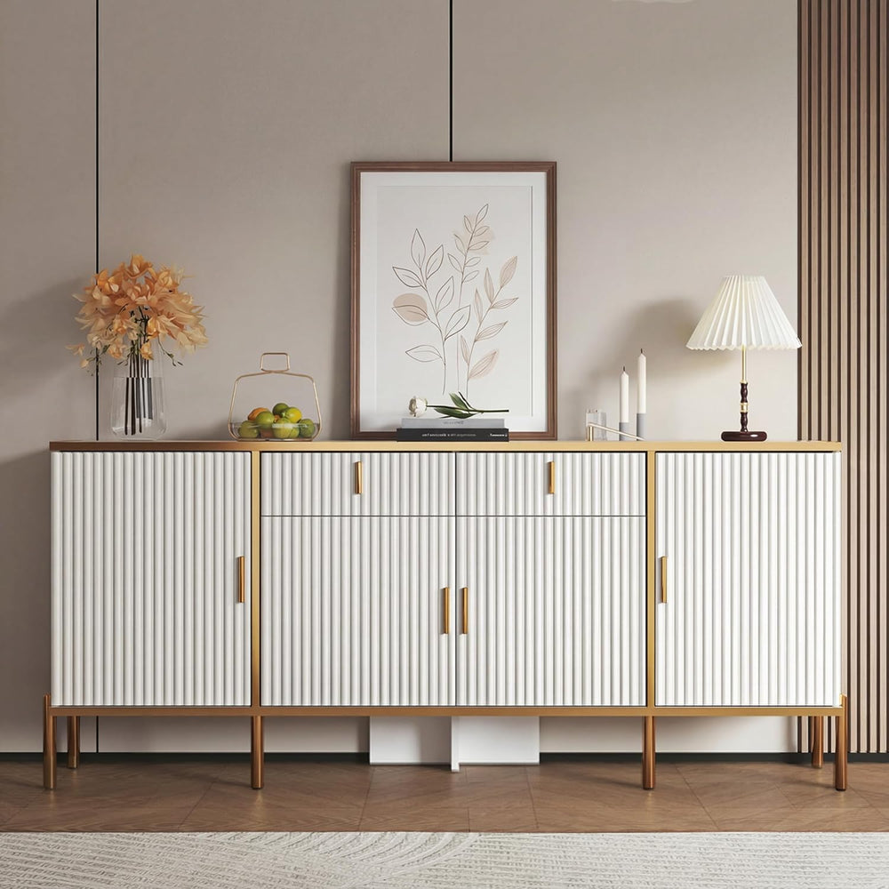60" Modern Kitchen Buffet Cabinet, Buffets & Sideboard with Storage,...