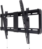 Amazon Basics Tilting TV Wall Mount with Horizontal Post Installation Leveling for 37" to 86" TVs, Wood Studs Compatible, Black