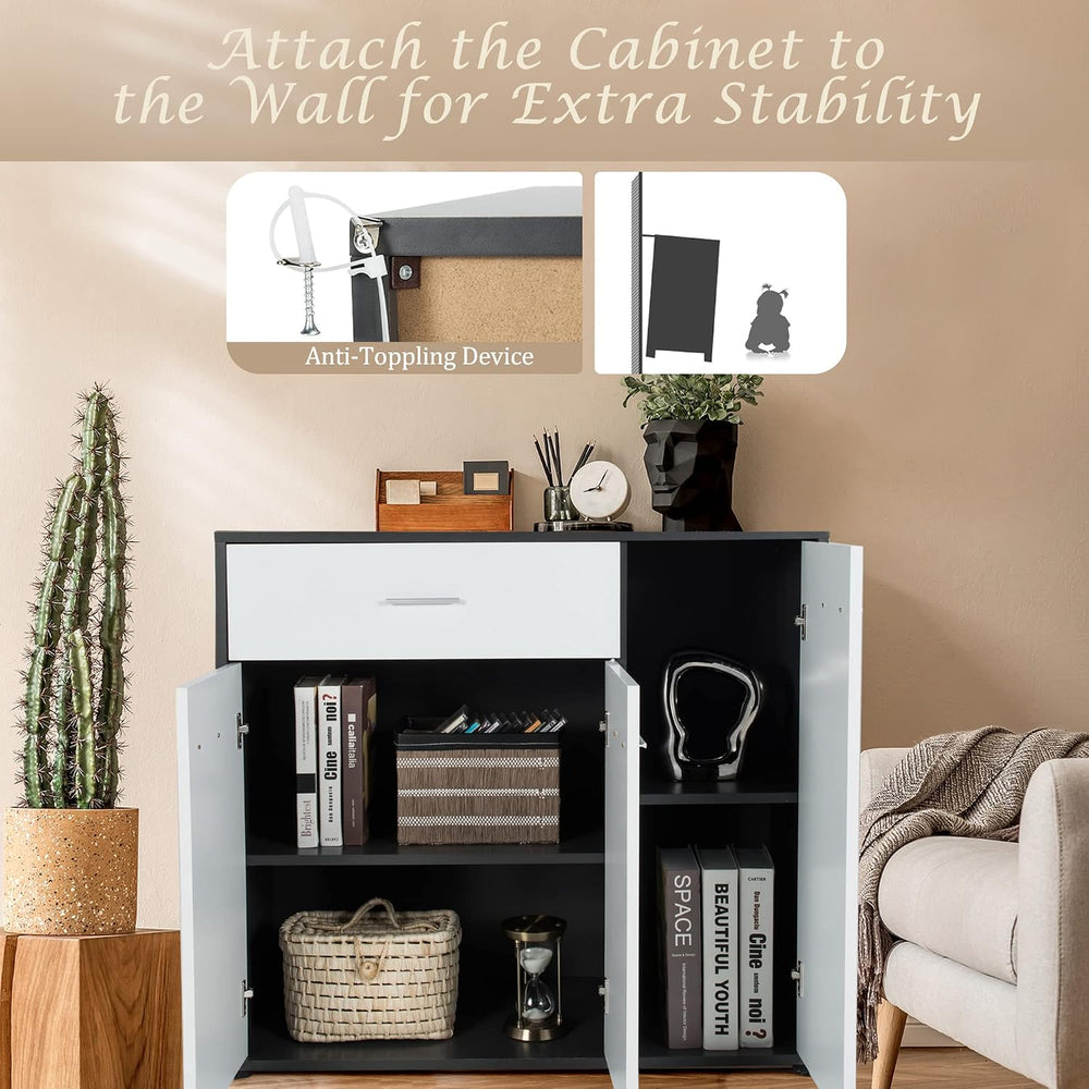 LOKO Buffet Cabinet with Storage, Multifunctional Kitchen Storage Cabinet wit...