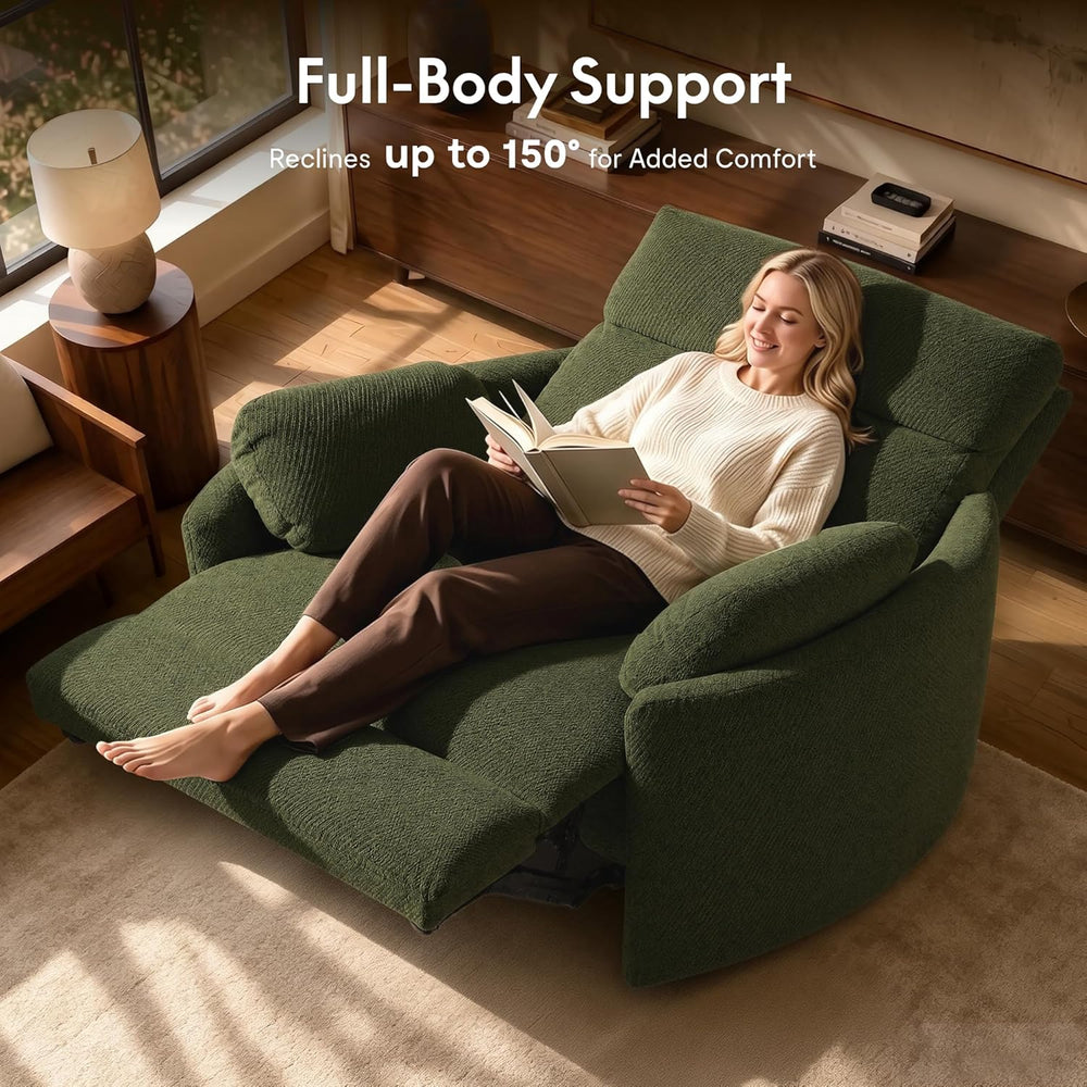 FLEXISPOT Mochi Oversized 54" Power Recliner Chair for Big & Tall, C...