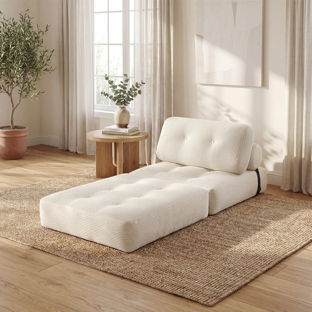 KOMFOTT Convertible Folding Sofa Bed with Pillow, Fold Out Sleeper Chair with...