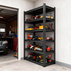 Garage Storage Shelves,5 Tier Shelving Unit, 40 inch Wide, 18” Deep, 78” Tall Organizer Metal Shelf for Basement/Laundry/Pantry Heavy Duty, Adjustable,Easy to Install (6Tier-39.4"Wx17.7"D"dx77.2"h)