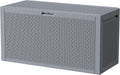 ZYJOYY Outdoor Storage Box, 90 Gallon Deck Box, Waterproof Resin Storage Box for Patio Cushions, Gardening Tools, Lockable, UV Resistant, Grey