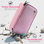 ALLCAMP Insulin Cooler Travel Case Diabetic Medication Cooler with 4 Ice Pack - Medical Cooler Bag Portable and Reusable(Pink)