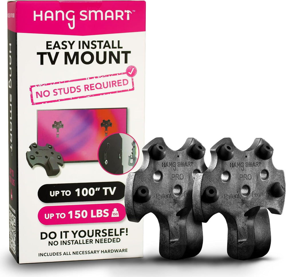 HangSmart TV® Wall Mount NO Stud - Original & Patented Easy Install, DIY ...