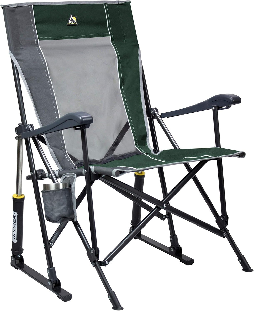GCI Outdoor Roadtrip Rocker Camping Chair | Portable, Folding Rocking Chair w...