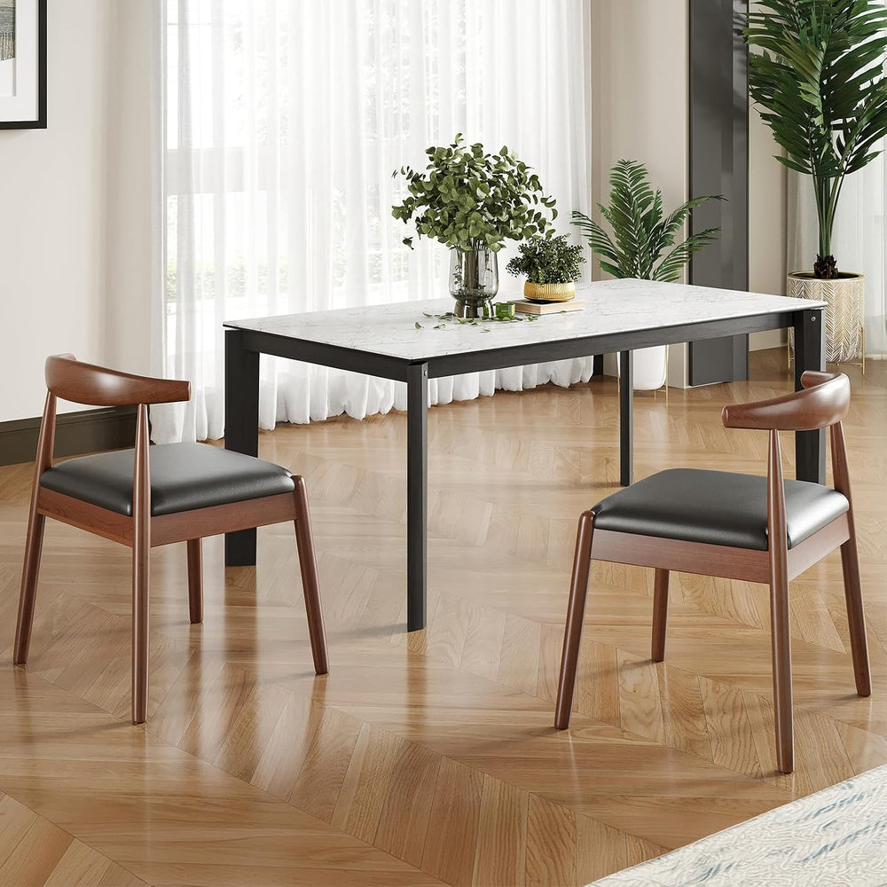 Soohow Dining Chairs Set of 2, Mid Century Modern Kitchen & Dining Room C...