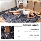 MAXYOYO Japanese Floor Mattress Futon Mattress, 4" Thicken Tatami Mat Sleeping Pad Foldable Roll Up Mat Boys Girls Dormitory Pad Kids Floor Lounger Pillow Bed, Charcoal Grey, Queen Size
