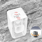 2 Slot Toothbrush Holder and Toothpaste Dispenser Wall Mounted, Automatic Toothpaste Squeezer, 2 in 1 Tooth Brush Toothpaste Organizer for Shower (Clear)