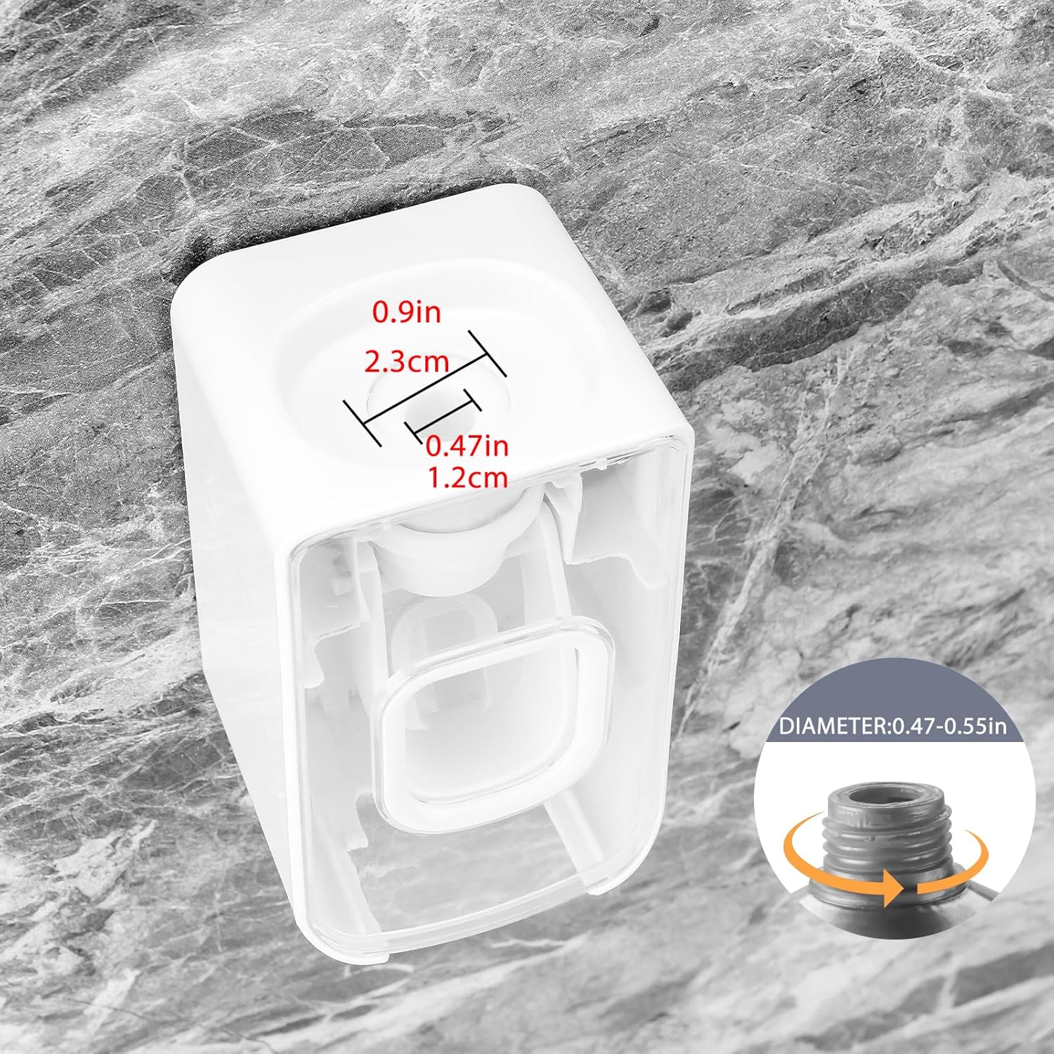 2 Slot Toothbrush Holder and Toothpaste Dispenser Wall Mounted, Automatic Toothpaste Squeezer, 2 in 1 Tooth Brush Toothpaste Organizer for Shower (Clear 2Pack)