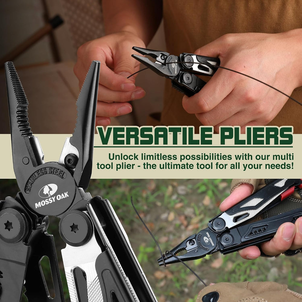 MOSSY OAK 19-in-1 Multitool Pliers Stainless Steel Self-Locking
