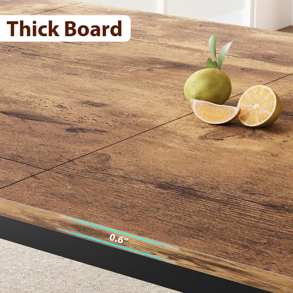 78.7 Inch Long Kitchen Table for 6-8, Dining Room Table for Kitchen Living Ro...