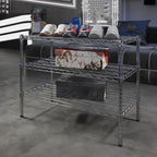 18" Deep x 36" Wide x 27" Height Wire Shelving Kit | 3-Tier | NSF Commercial Storage Rack Unit