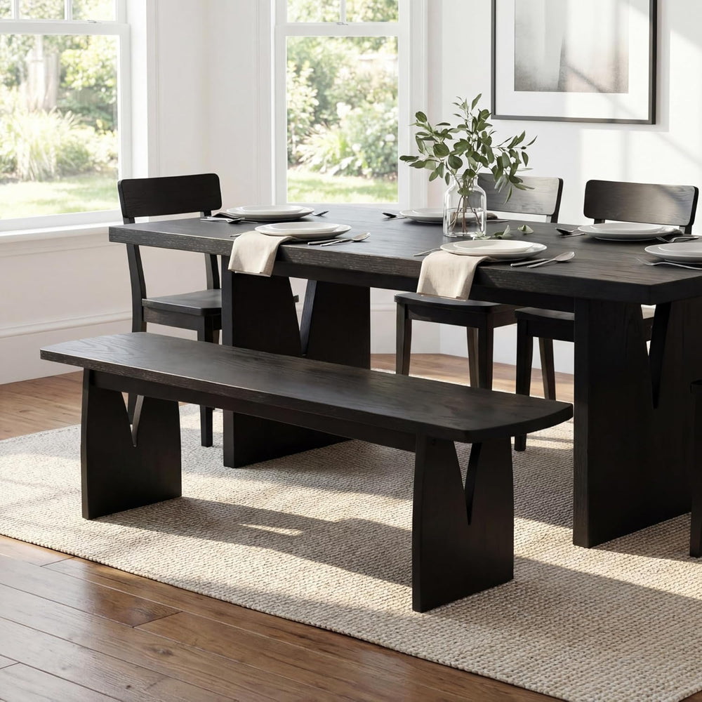 Christopher Knight Home 63" W Dining Bench, Modern Farmhouse Entryway Be...