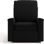 Storkcraft Santos Deluxe Power Recliner Swivel Glider, Black Boucle | Premium Electronic Power Recliner for Nursery, Includes Dual-USB Charging Port with USB-A & USB-C, Glider Rocking Chair