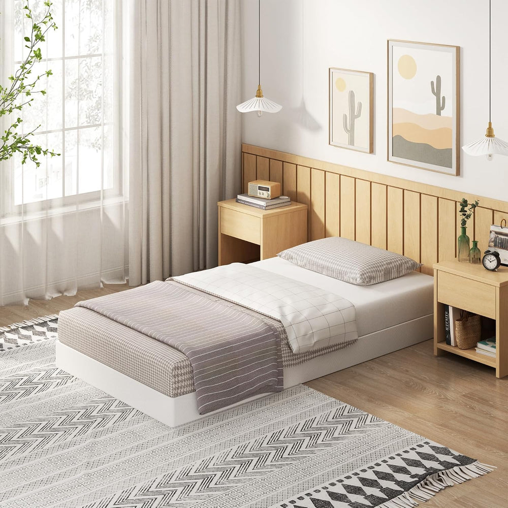 EMODA 5 Inch Twin Box Spring Bed Base Mattress Foundation with Fabric Cover