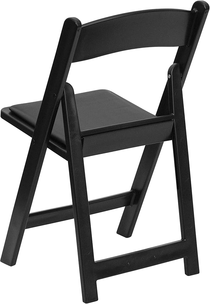 Flash Furniture Hercules Series Folding Chair - Black Resin - 2 Pack 800LB We...