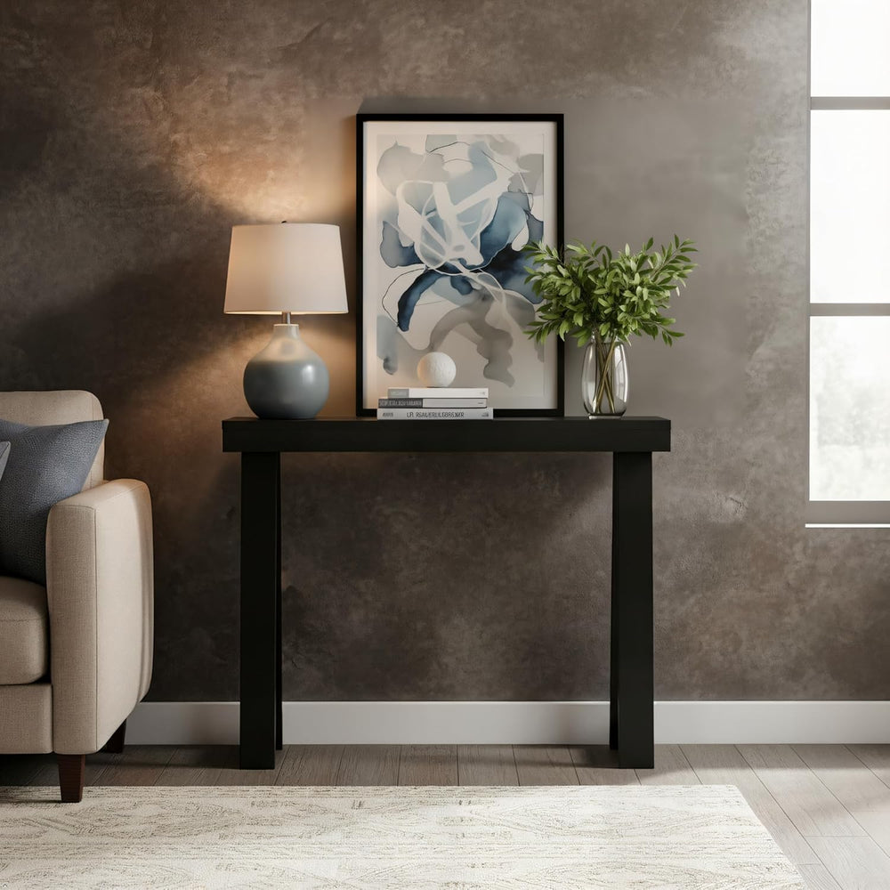 Plank+Beam Classic Console Table, 36 Inch, Black
