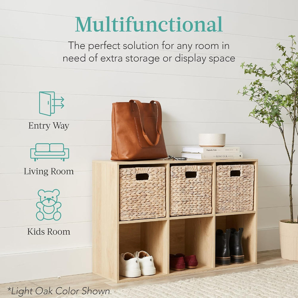 Best Choice Products 6-Cube Storage Organizer, 11in Shelf Opening, Bookcase, ...