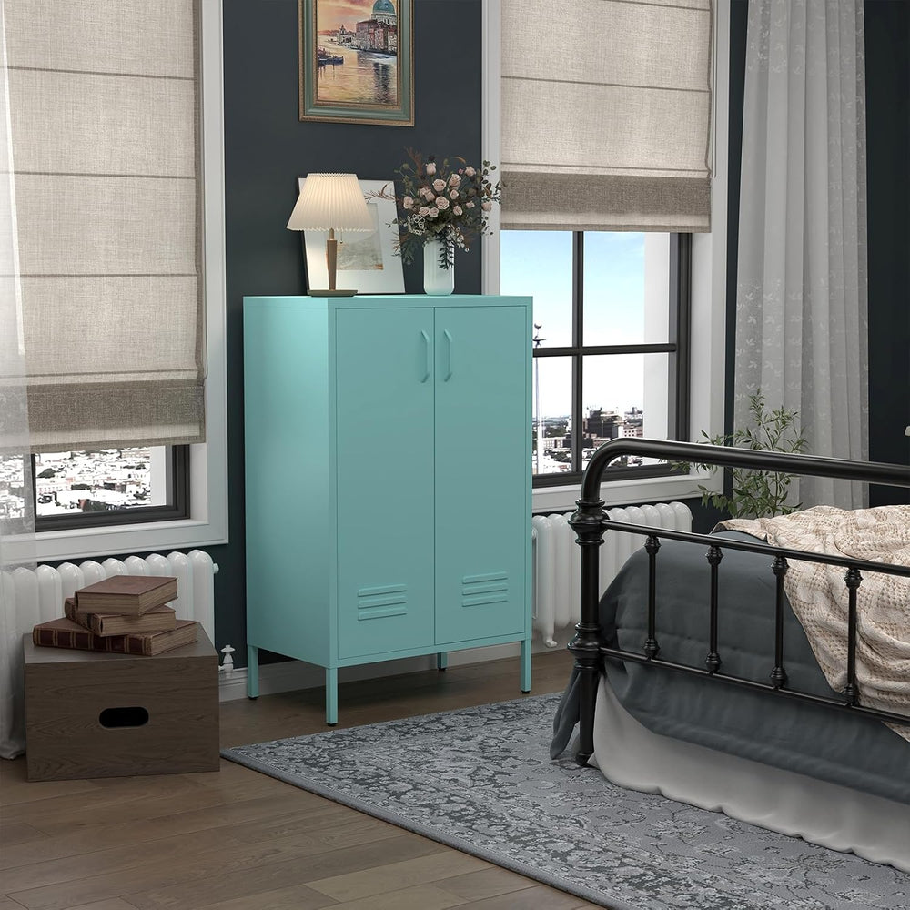 IRONFFICE Metal Accent Cabinet, Steel Cabinet Organizers and Storage, Metal C...