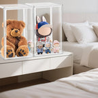 1 Pack Extra XXXXX-Large 13.8”x 12.2”x 23.6" Acrylic Display Case Long Tall Boot Shoe Storage Box Clear Giant Figure Collection Showcase with Magnetic Lid